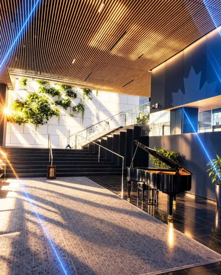 The building lobby