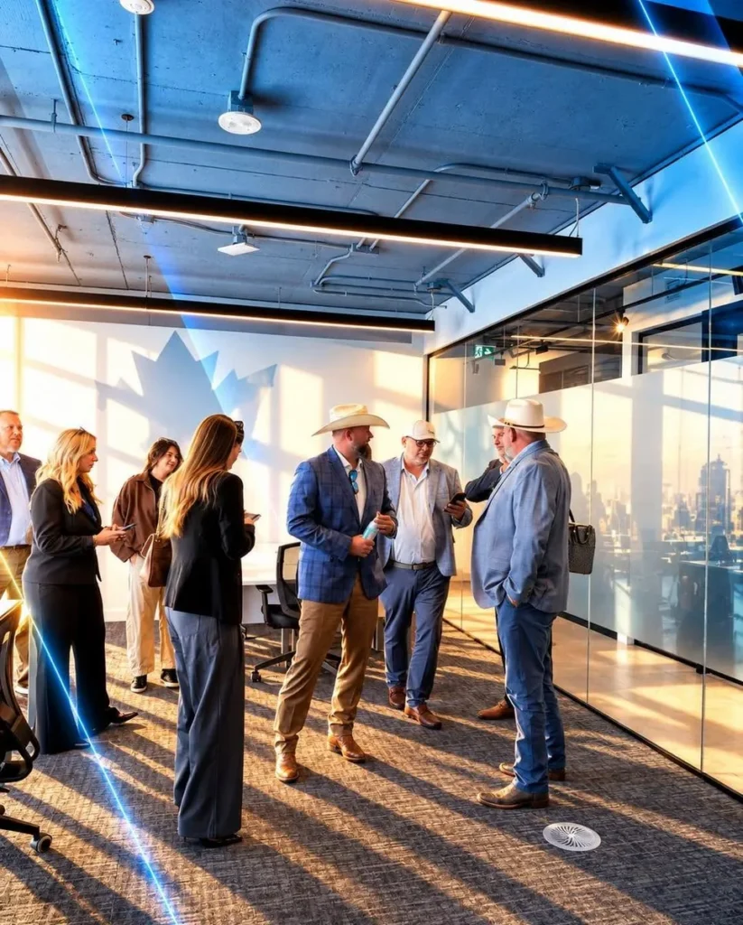 Rice Brothers leadership touring the new Calgary office