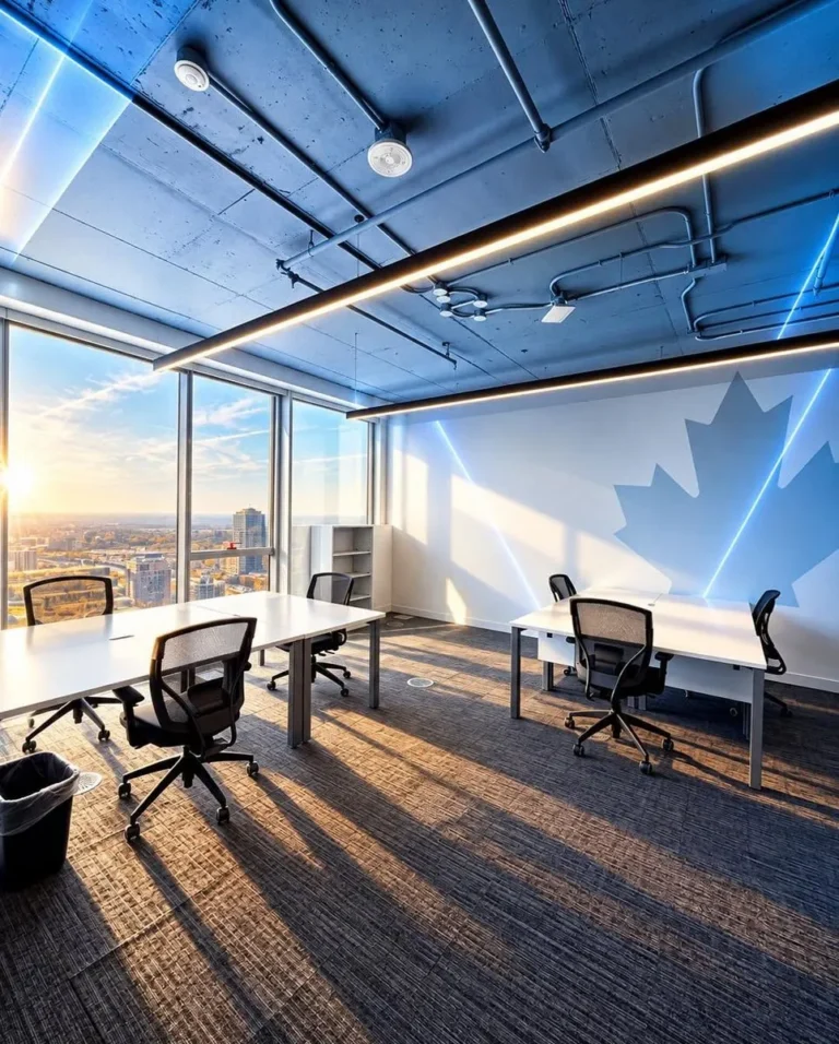 The Rice Brothers Canada workroom overlooking Calgary